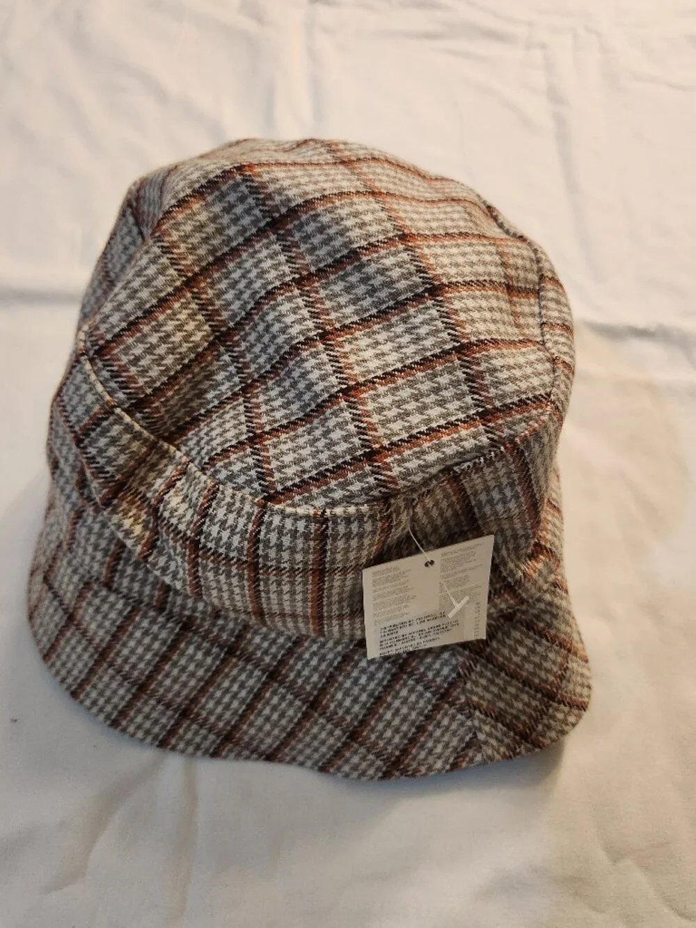 NWT Forever 21 Striped Bucket Hat Brown Tan White Unisex